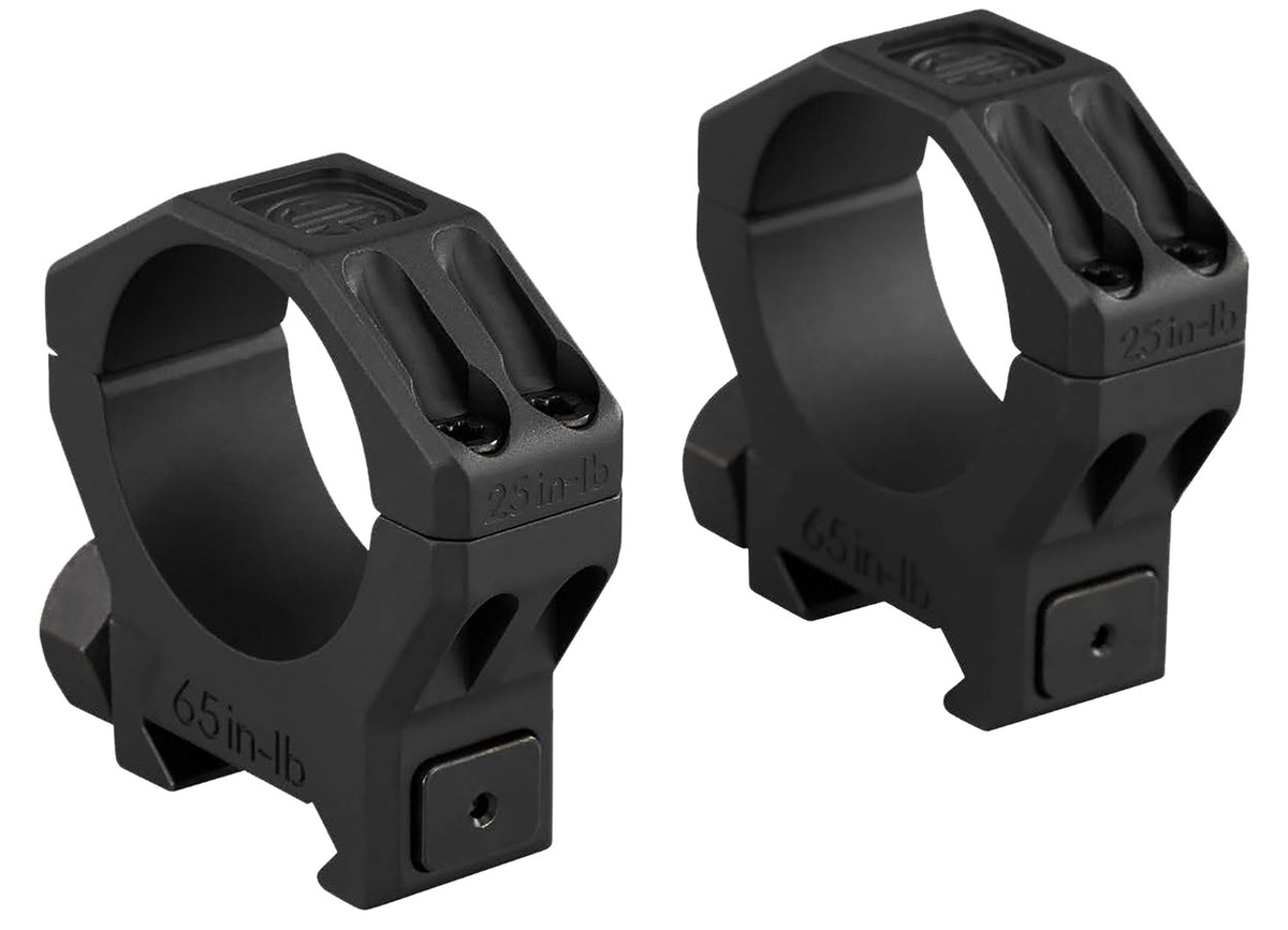 Sig Sauer SOA63001 Alpha 6 Scope Rings 30mm Low Mount Black Stainless Steel
