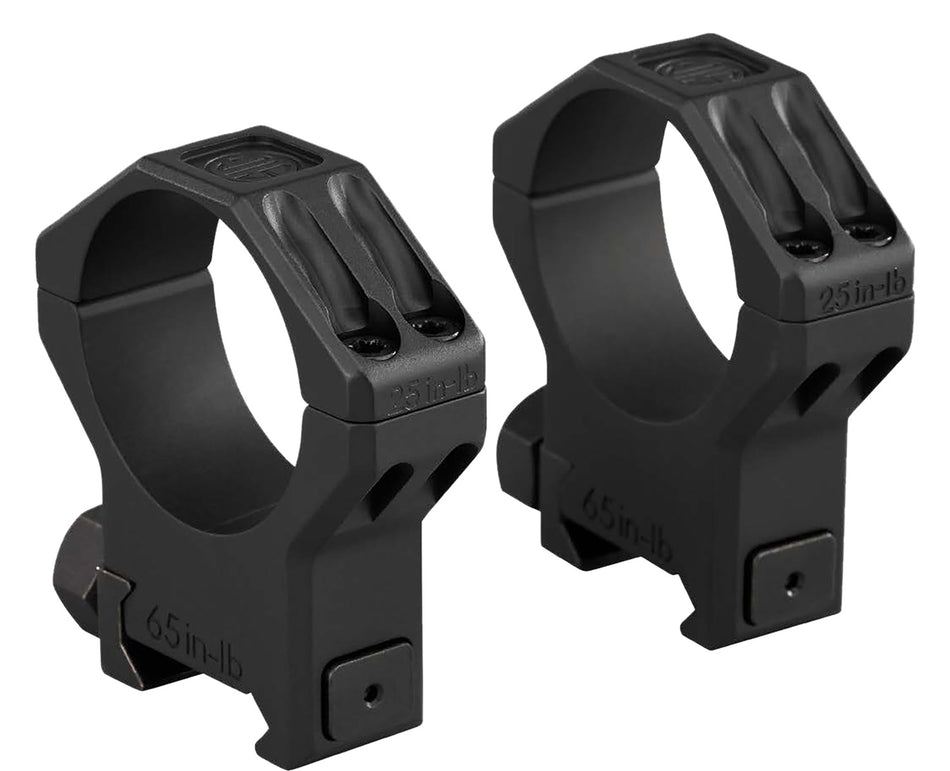 Sig Sauer SOA64002 Alpha 6 Scope Rings 34mm Medium Mount Black Stainless Steel