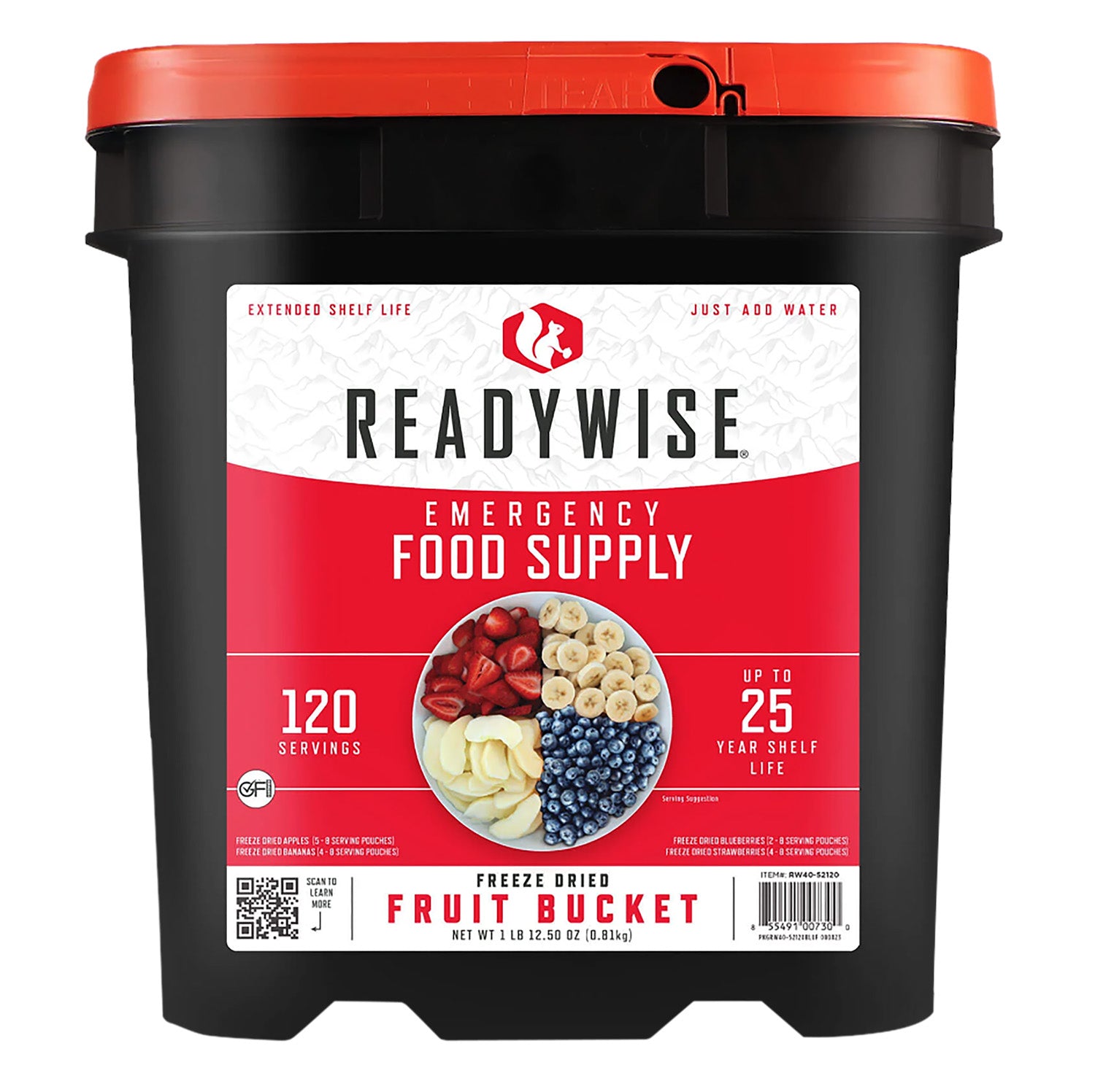 Wise Foods RW4052120 Freeze Dried Fruit Variety Pack 120 Servings
