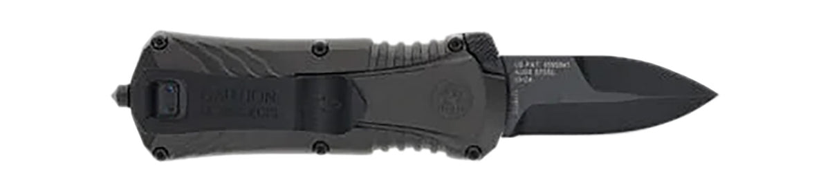 M&P Accessories 1219171 Compact Out-the-Front Knife 1.90" Black Oxide Blade Aluminum Handle