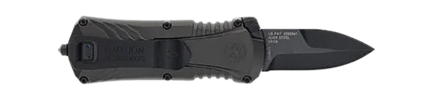 M&P Accessories 1219171 Compact Out-the-Front Knife 1.90" Black Oxide Blade Aluminum Handle