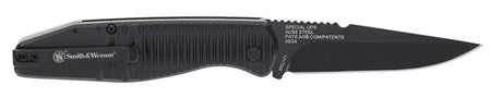 Smith & Wesson Knives 1215357 Special Ops Full Size Folding Drop Point Plain AUS-8A SS Blade 3.40" Aluminum Handle