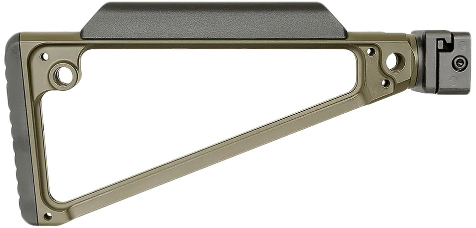Midwest Industries MITRISFODG Side Folding Triangle Stock ODG 6061 Anodized Aluminum