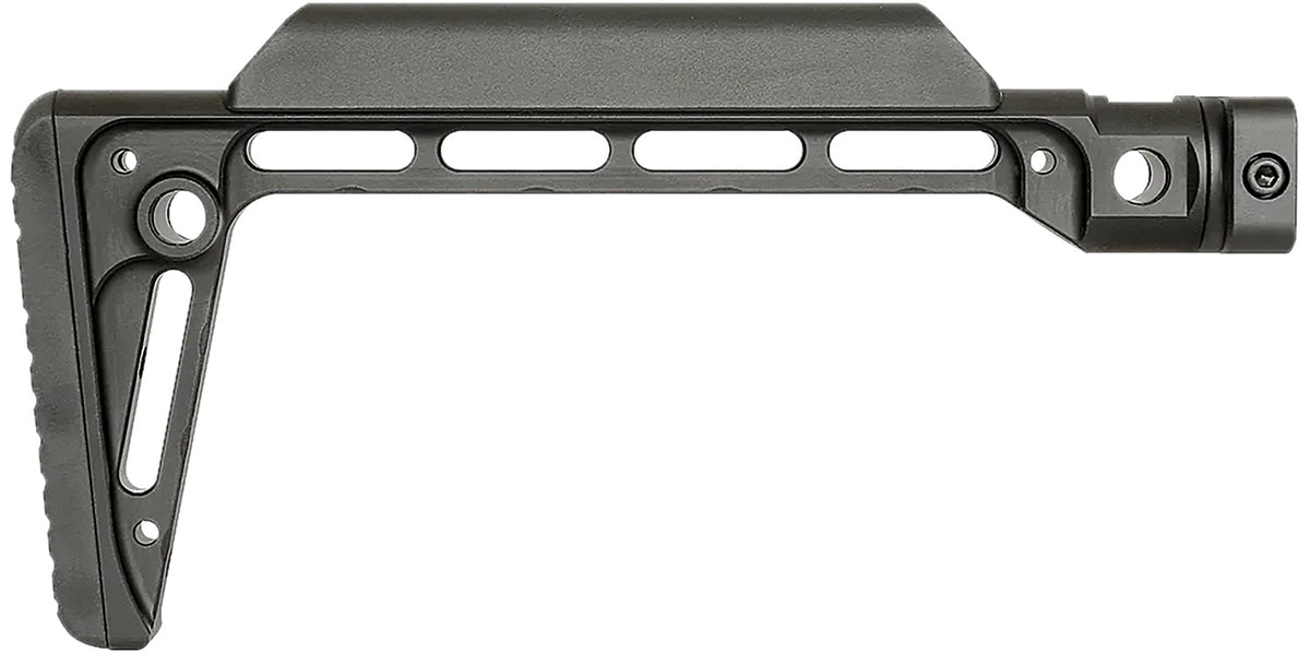 Midwest Industries MIMINF Fixed Minimalistic Stock Black Anodized Aluminum with Butt Pad