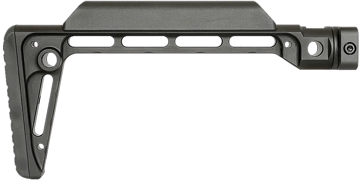 Midwest Industries MIMINF Fixed Minimalistic Stock Black Anodized Aluminum with Butt Pad
