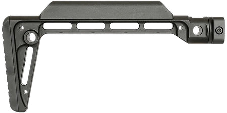 Midwest Industries MIMINF Fixed Minimalistic Stock Black Anodized Aluminum with Butt Pad