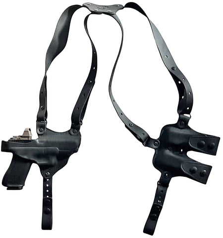 1791 Gunleather Optic Ready Sig P320 Horizontal Shoulder Holster Black Right Hand