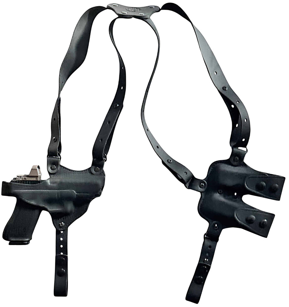 1791 Gunleather Optic Ready Sig P320 Horizontal Shoulder Holster Black Right Hand