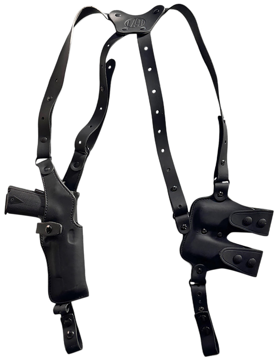 1791 Gunleather Optic Ready 1911 Vertical Shoulder Holster Black Right Hand