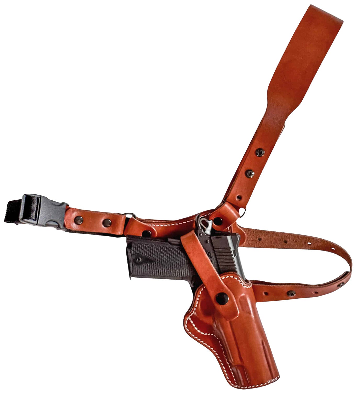 1791 Gunleather Brown 1911 Chest Holster Right Hand