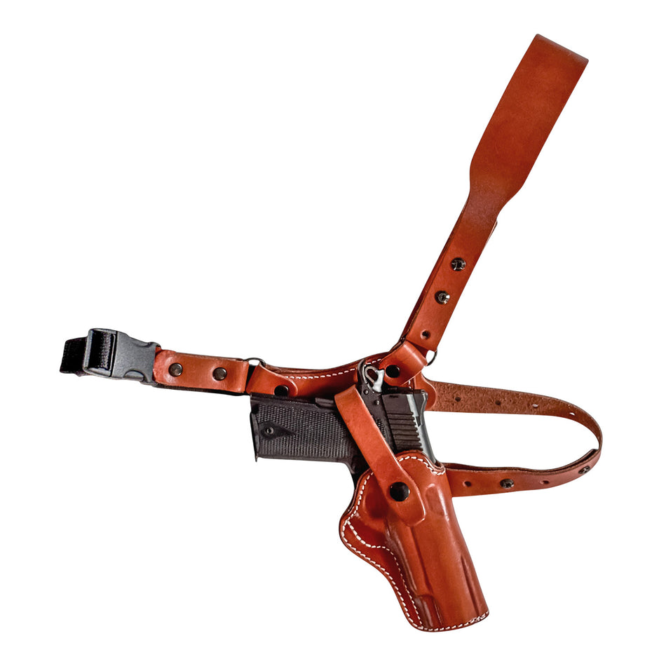 1791 Gunleather PFC1BRWR Brown Optic Ready 1911 Chest Holster RH
