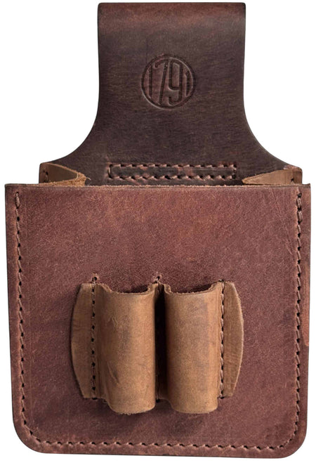 1791 HUNT 12 Gauge Shotshell Carrier Pouch Brown Leather