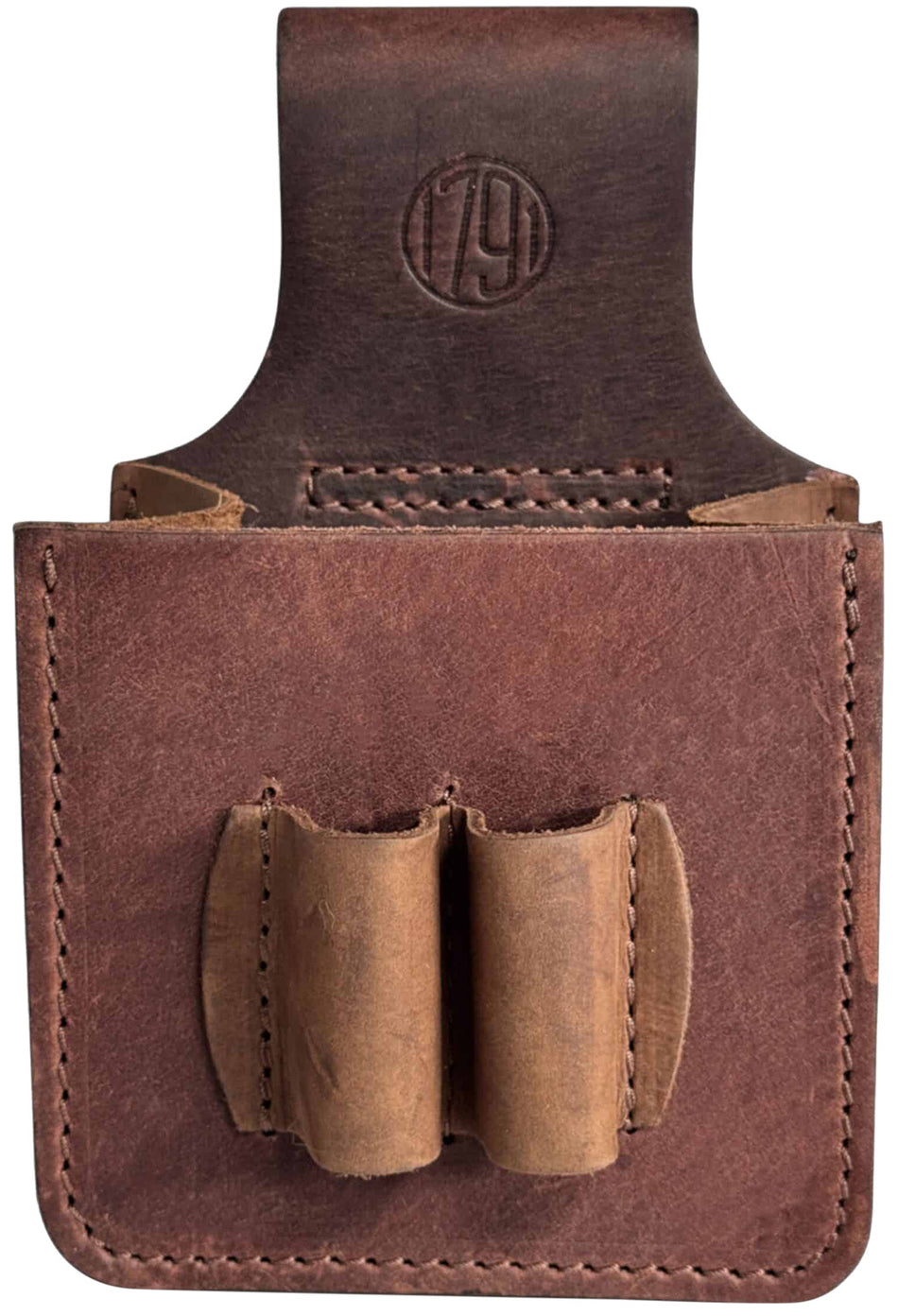 1791 HUNT 12 Gauge Shotshell Carrier Pouch Brown Leather