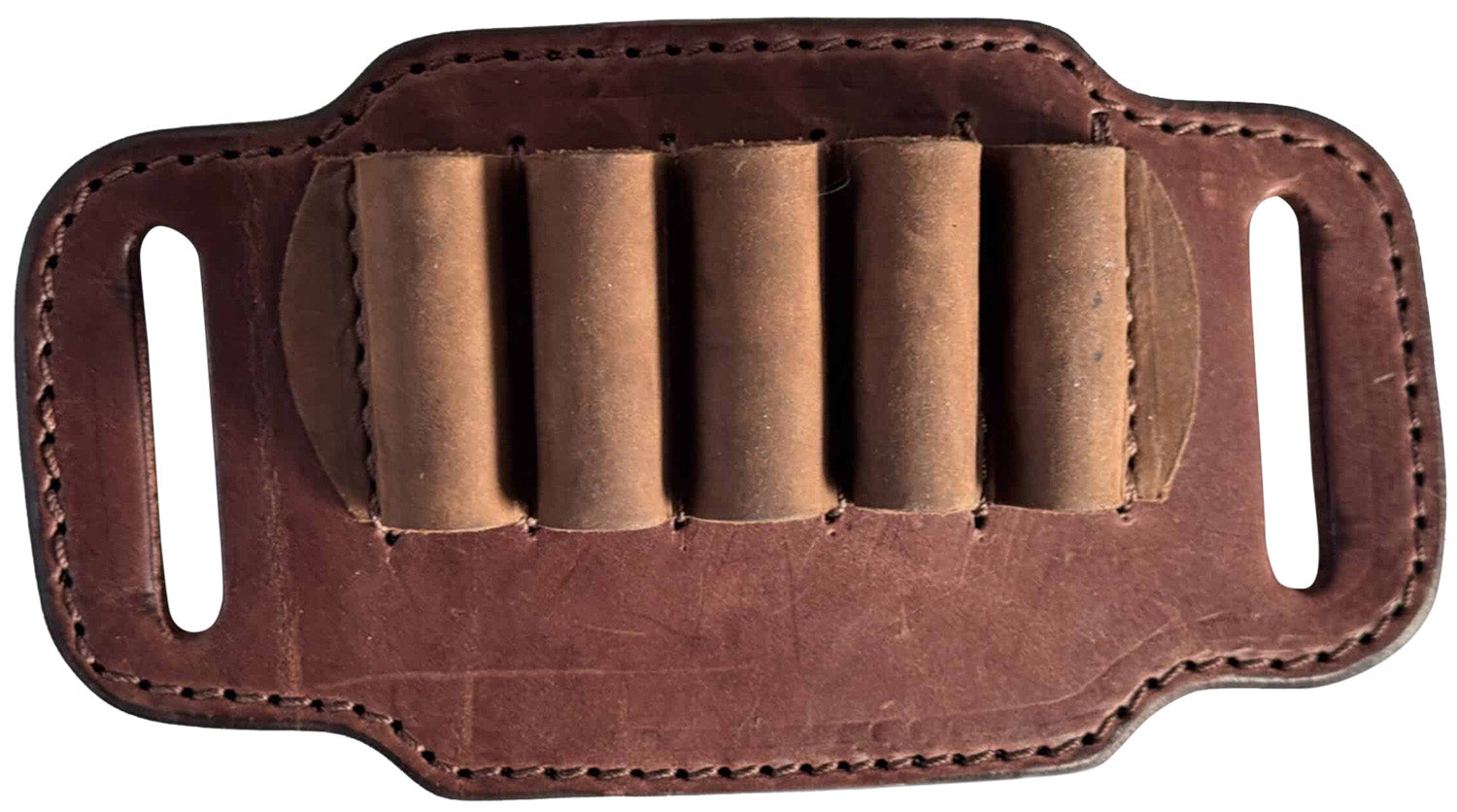 1791 Gunleather 12 Gauge Brown Leather Ammo Belt Slide HNTABS12BRWA