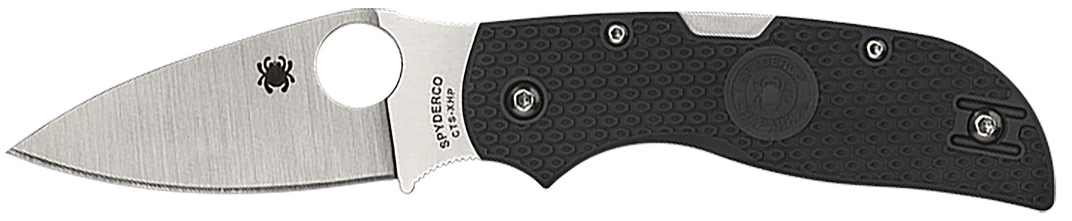 Spyderco C152PGY Chaparral Lightweight 2.80" Folding Plain CTS XHP Stainless Blade, Gray Textured FRN Handle