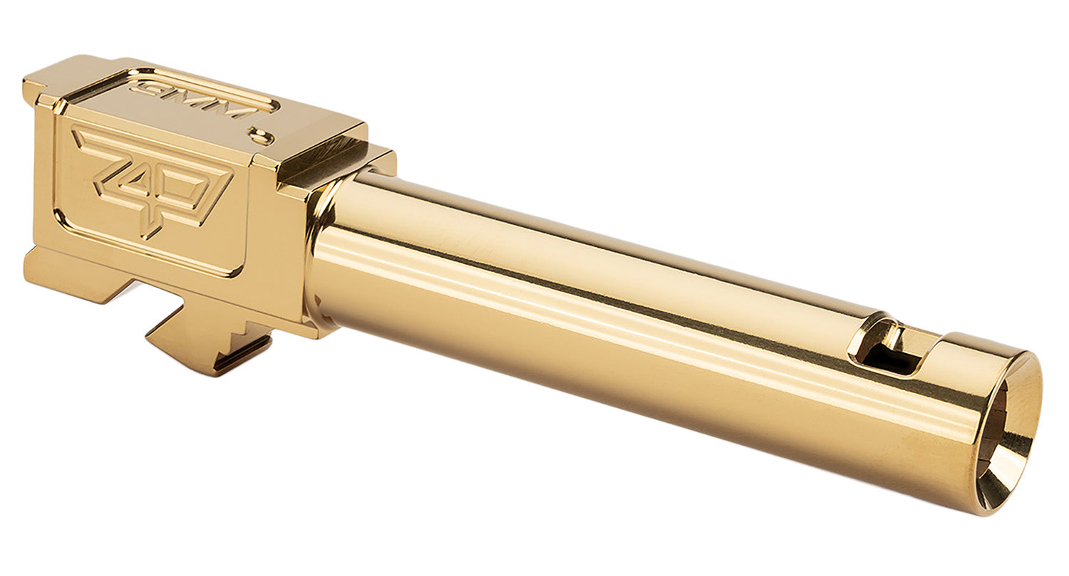 Zaffiri Precision ZP.19BCPG Glock 19 Gen1-4 ZPS.1 Blowhole Compensator Slide 3.89" Gold Stainless