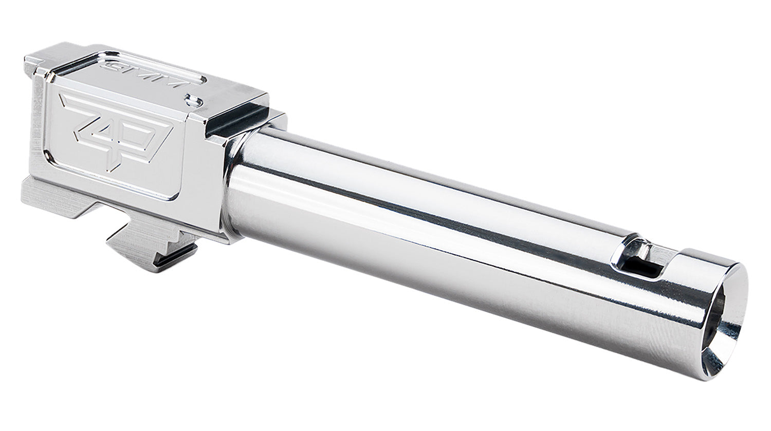 Zaffiri Precision ZP.19BCPSS Glock 19 Gen1-4 ZPS.1 Blowhole Compensator Slide 3.89" Silver Stainless