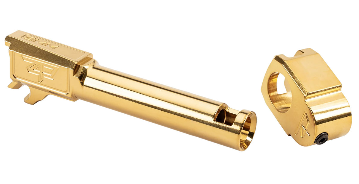 Zaffiri Precision ZP.365BTCG 9mm Gold Stainless Threadless Compensator for Sig Sauer P365