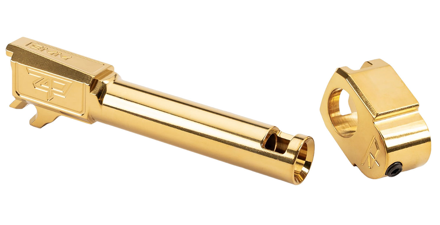 Zaffiri Precision ZP.365BTCG 9mm Gold Stainless Threadless Compensator for Sig Sauer P365