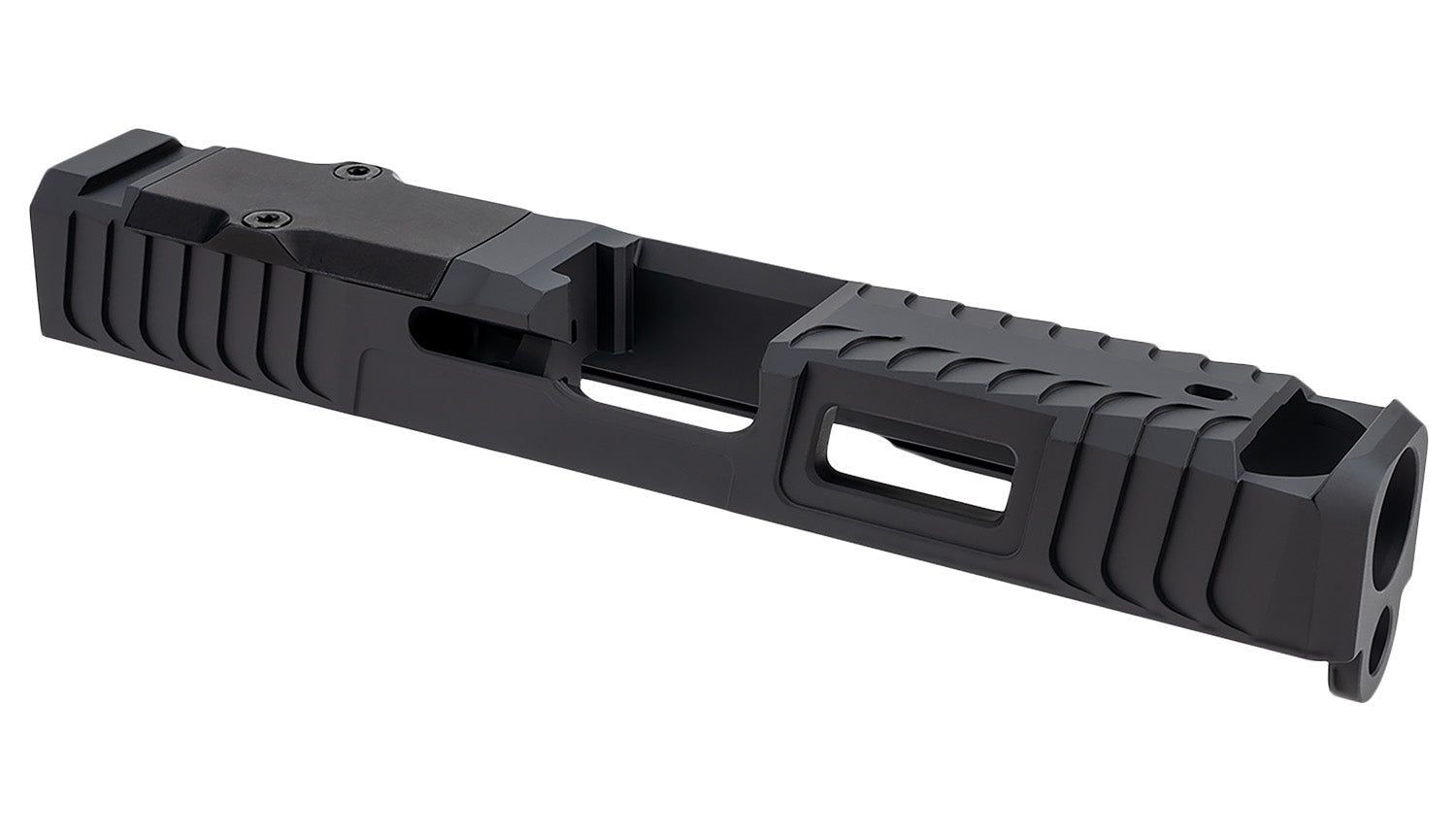 Zaffiri Precision ZPS.B.43.BLK Custom Compensated Slide Fits Glock 43/43x Black 17-4 Stainless