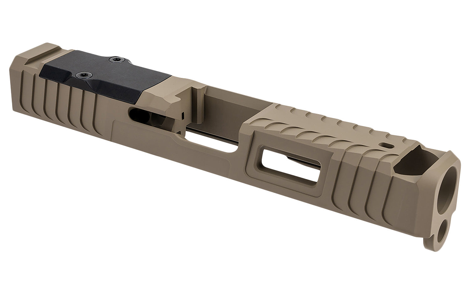 Zaffiri Precision ZPS.B.43.FDE Custom Compensated Slide Fits Glock 43/43x FDE 17-4 Stainless