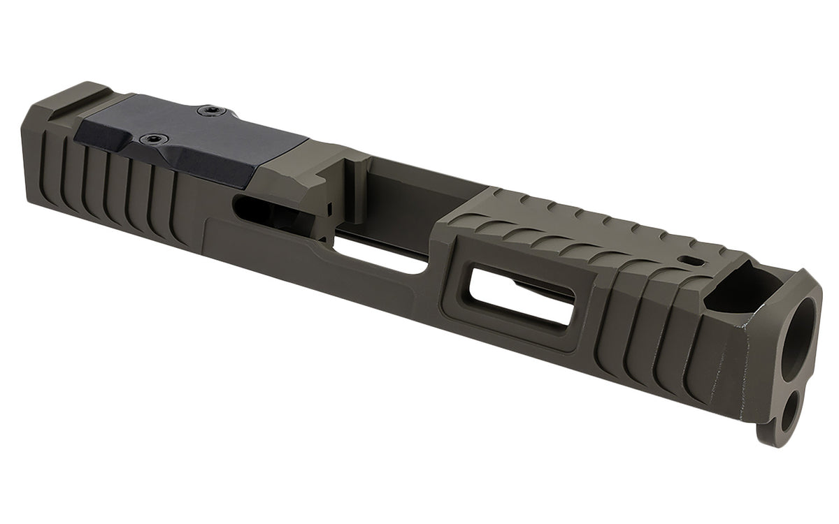 Zaffiri Precision ZPS.B.43.OD Custom Compensated Slide Fits Glock 43/43x OD Green 17-4 Stainless