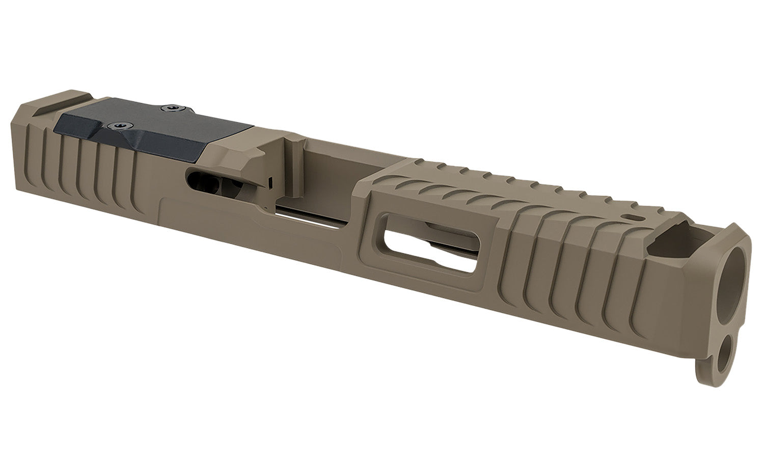 Zaffiri Precision Custom Stainless Slide with Blowhole Comp Fits Glock 17 Gen 3 Flat Dark Earth