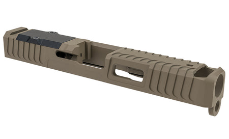 Zaffiri Precision Custom Stainless Slide with Blowhole Comp Fits Glock 17 Gen 3 Flat Dark Earth