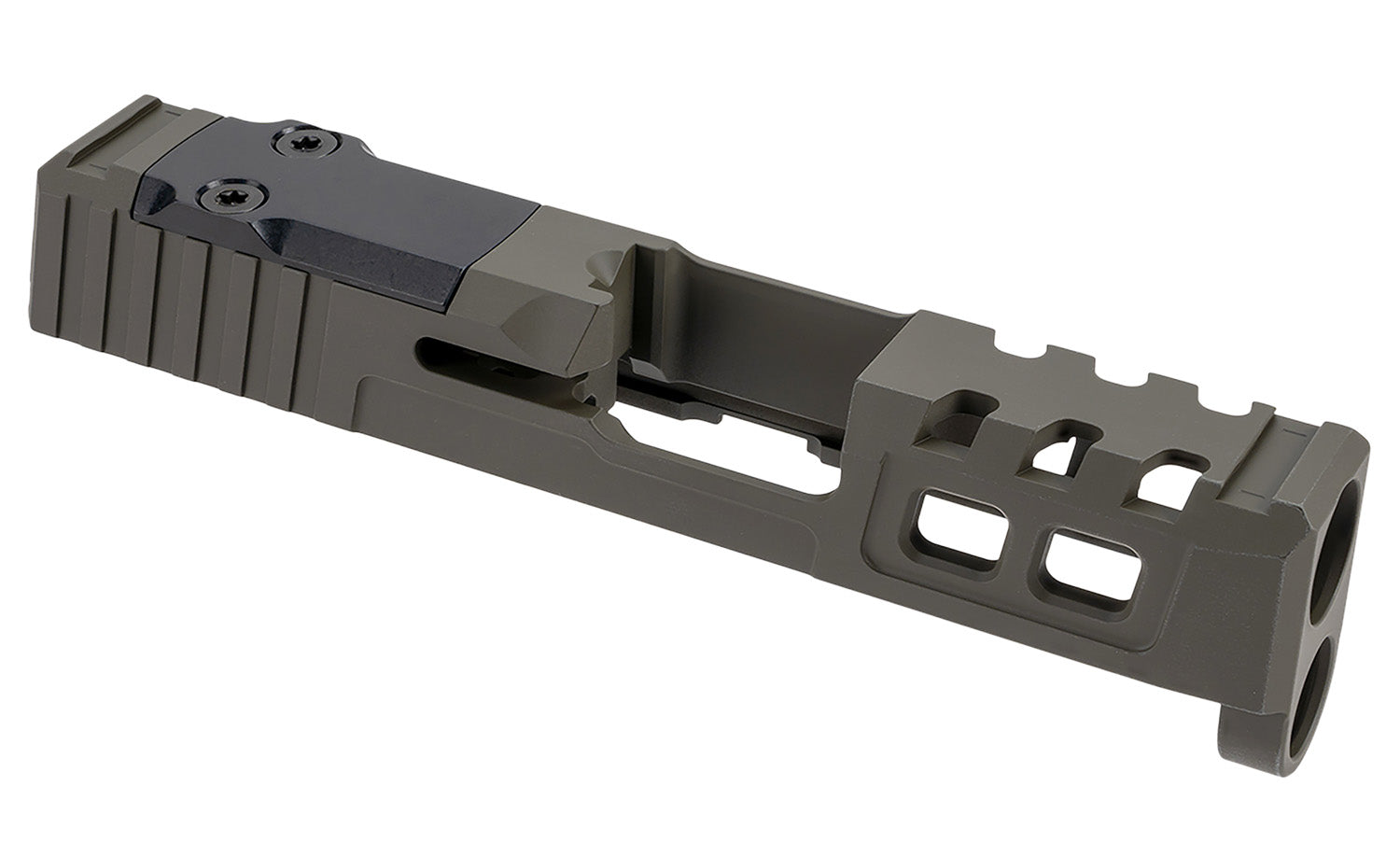 Zaffiri Precision Custom Stainless Steel Slide Fits Springfield Hellcat OD Green