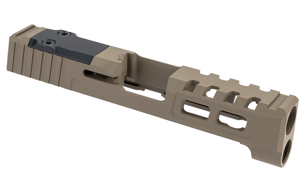 Zaffiri Precision Custom Stainless Steel Slide Fits Springfield Hellcat Pro Flat Dark Earth