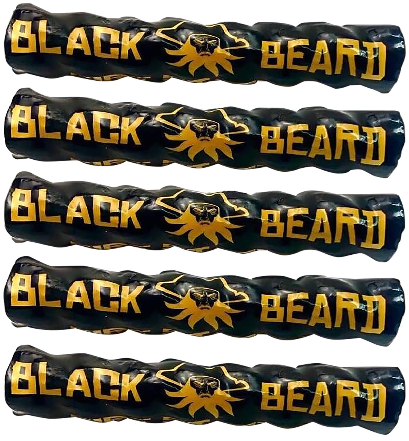 Black Beard 5PACK Braided Cotton Wax-Infused Fire Starter Rope Black