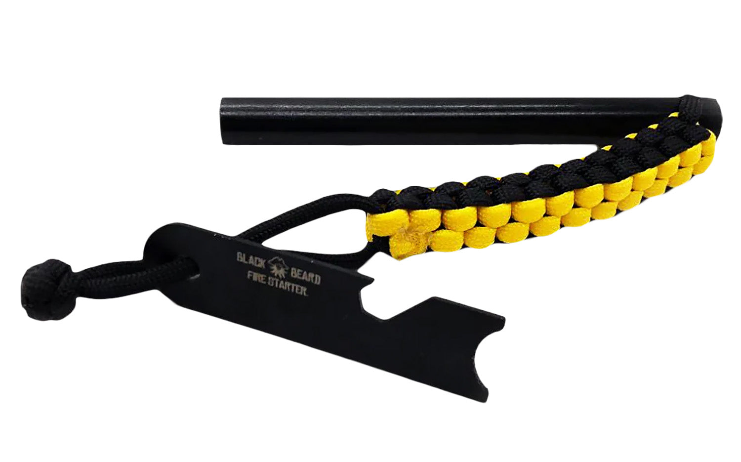 Black Beard FR Ferro Rod 5-Inch with Paracord Handle 5000-Degree Sparks