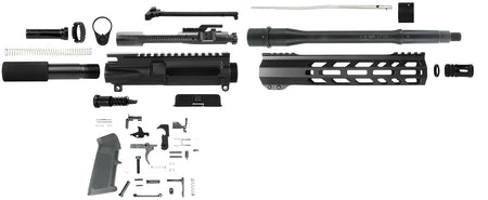 TacFire SSPK556LPK10 5.56 NATO AR Pistol Build Kit Black Steel Platform