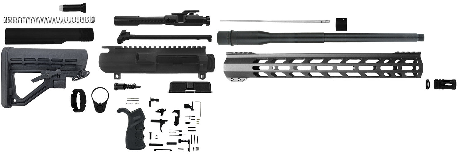 TacFire SSRK308LPK16N .308 Win AR Rifle Complete Build Kit Black
