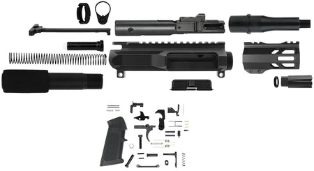 TacFire SSPK45ACPLPK4 .45 ACP Pistol Build Kit Black Steel AR Platform