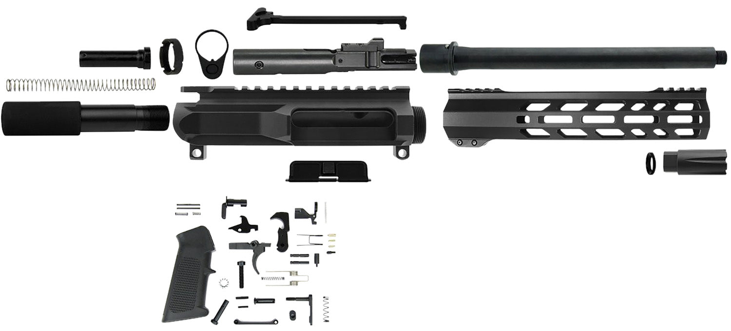 TacFire PK45ACPLPK10 .45 ACP AR Platform Pistol Kit 10" Barrel Black Steel
