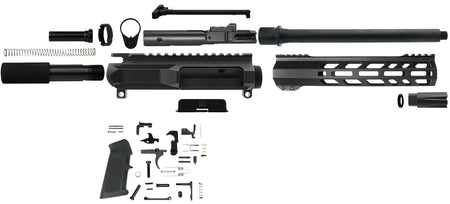 TacFire PK45ACPLPK10 .45 ACP AR Platform Pistol Kit 10" Barrel Black Steel