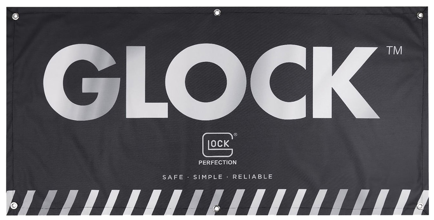 Glock AD02044 Black Fabric Dealer Banner 4 Foot by 2 Foot