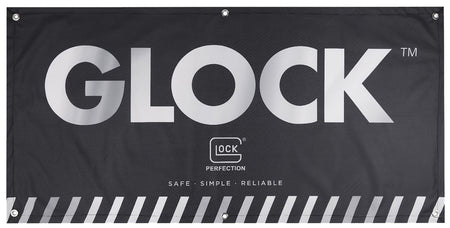 Glock AD02044 Black Fabric Dealer Banner 4 Foot by 2 Foot