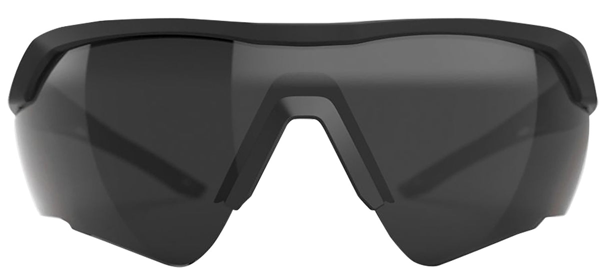Glock Crossover Tactical Shield Glasses Low-Profile Smoke Lens Black Frame