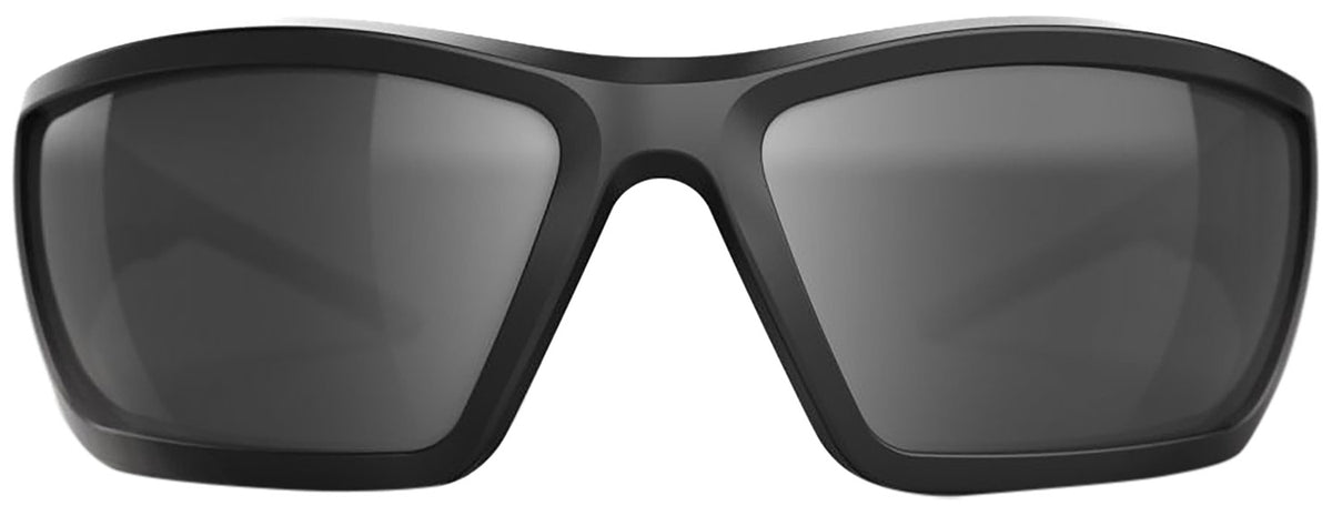 Glock Blue Line Tactical Wrap Glasses Silver Mirror Lens Black Frame