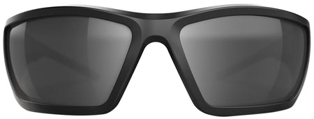Glock Blue Line Tactical Wrap Glasses Silver Mirror Lens Black Frame