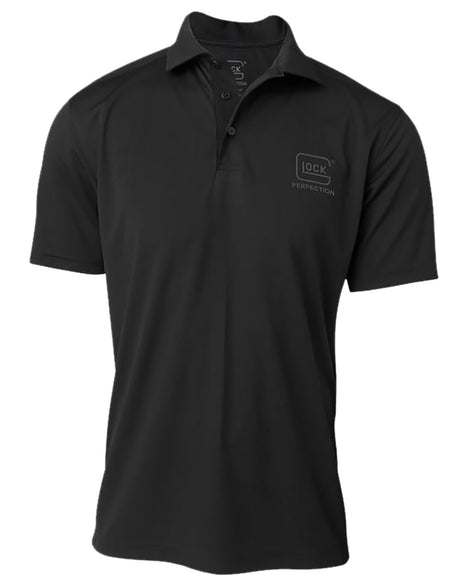 Glock Perfection Black Polyester Mesh Polo 3XL Short Sleeve