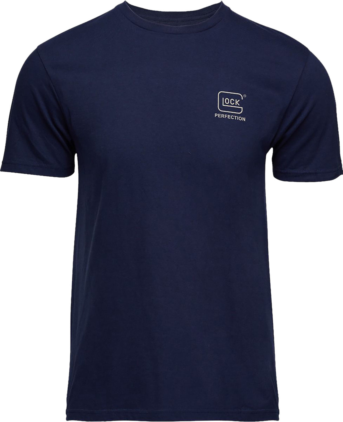 Glock Strong Navy Ringspun Cotton T-Shirt Large Short Sleeve