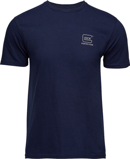 Glock Strong Navy Ringspun Cotton T-Shirt 2XL Short Sleeve