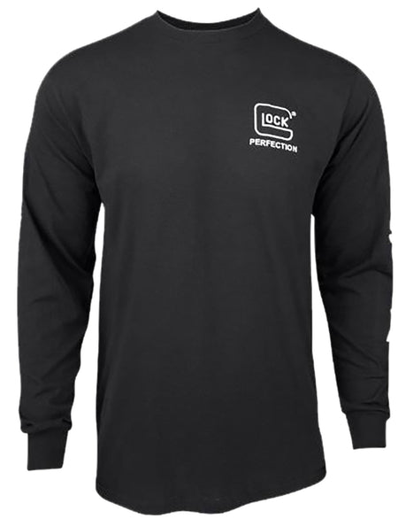 Glock Perfection Long Sleeve Black Pre-Shrunk Cotton Tee Medium