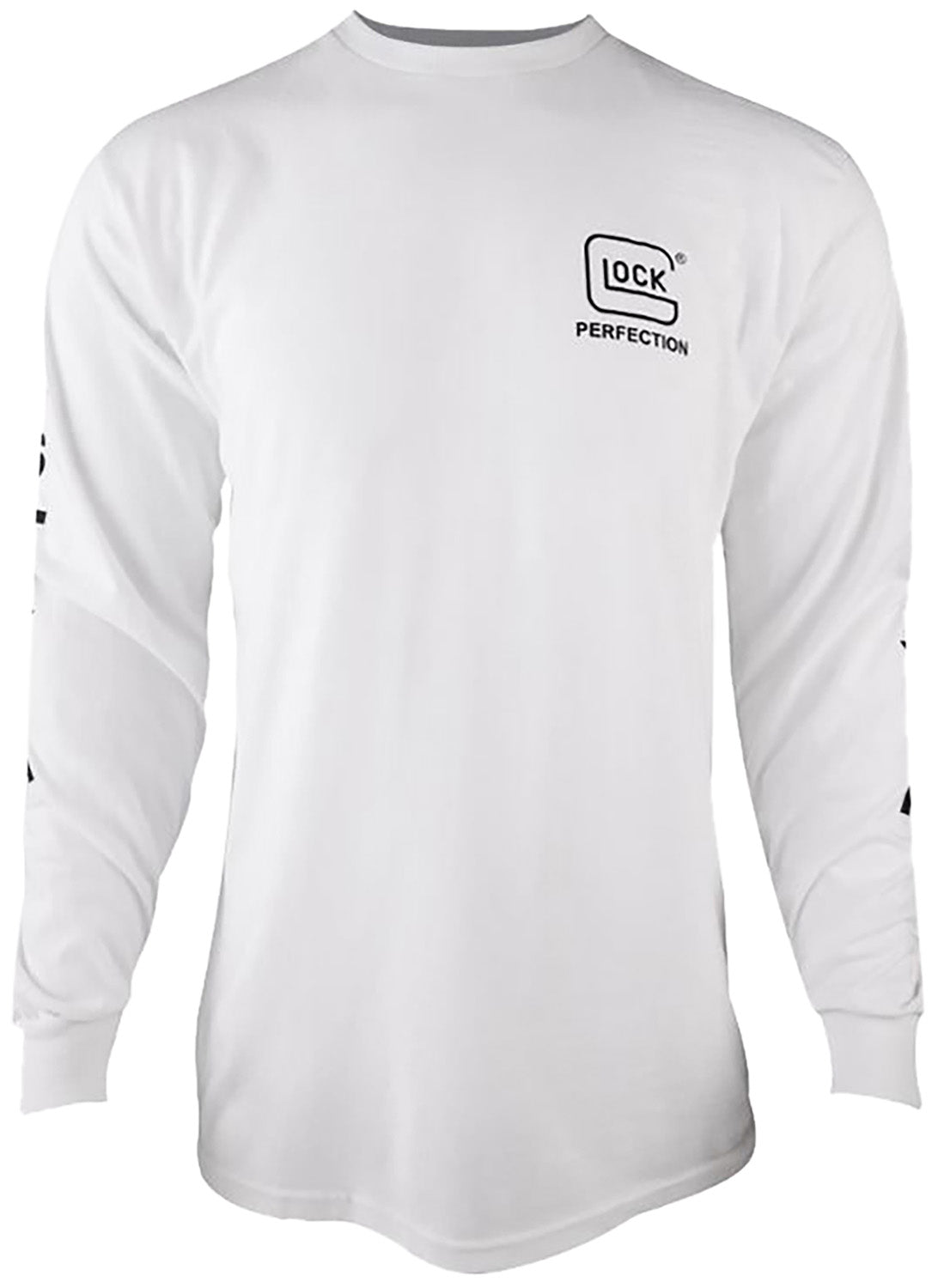 Glock Perfection White Pre-Shrunk Long Sleeve T-Shirt Medium