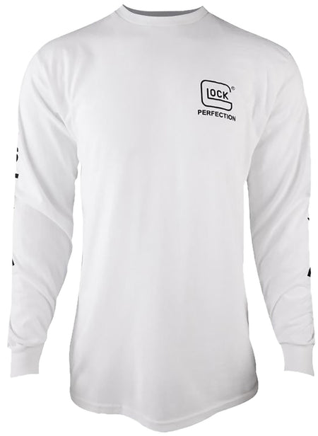 Glock Perfection White Pre-Shrunk Long Sleeve T-Shirt XL