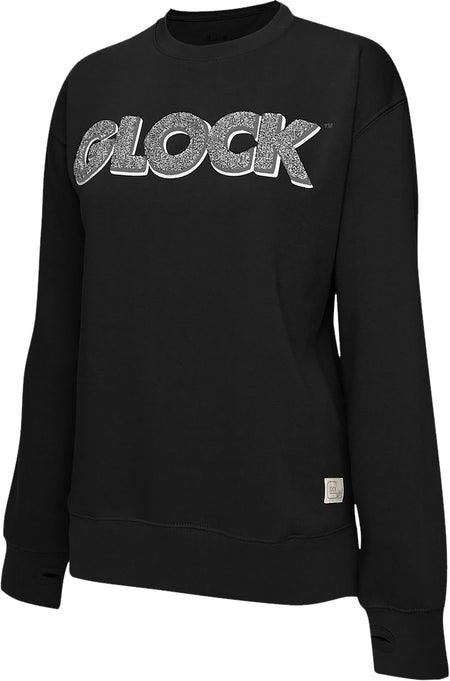 Glock Chenille Raglan Crewneck Fleece Black Medium