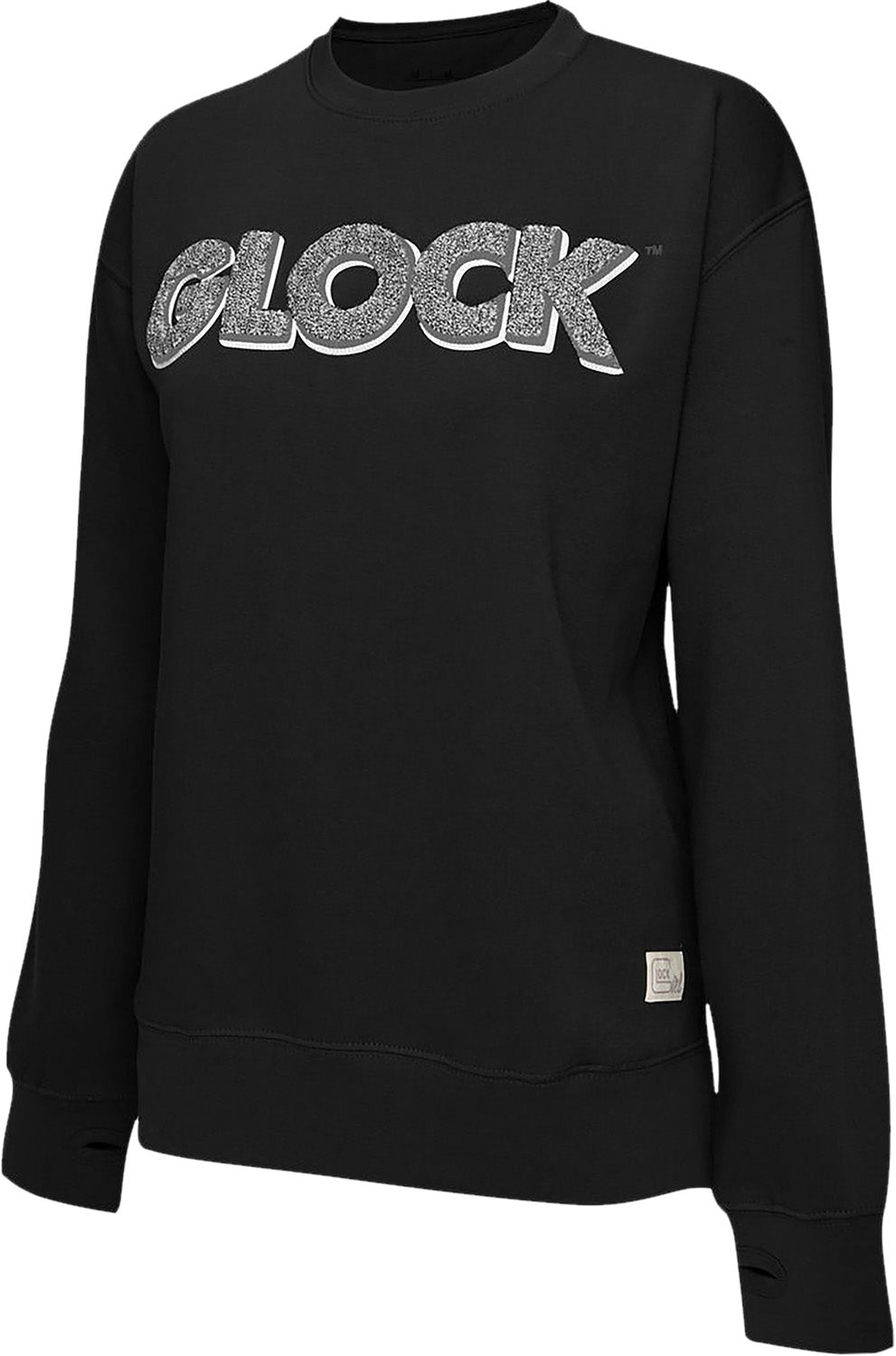 Glock AP96258 Raglan Fleece Pullover Black Cotton/Poly Long Sleeve XL